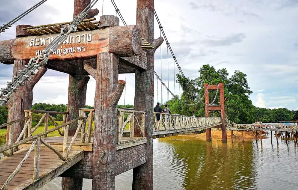 Suspension Bridge Deer